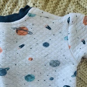 Space themed long sleeve sleep sack 6-12M